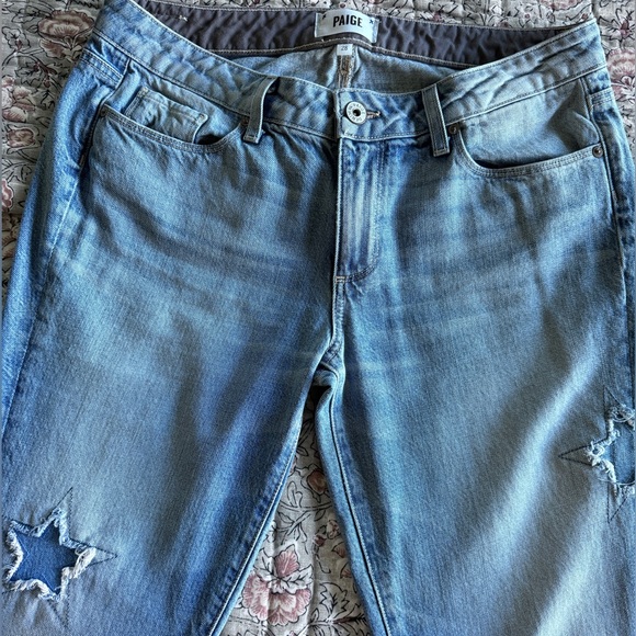 Paige skinny Athena indigo patch jeans - Picture 6 of 8